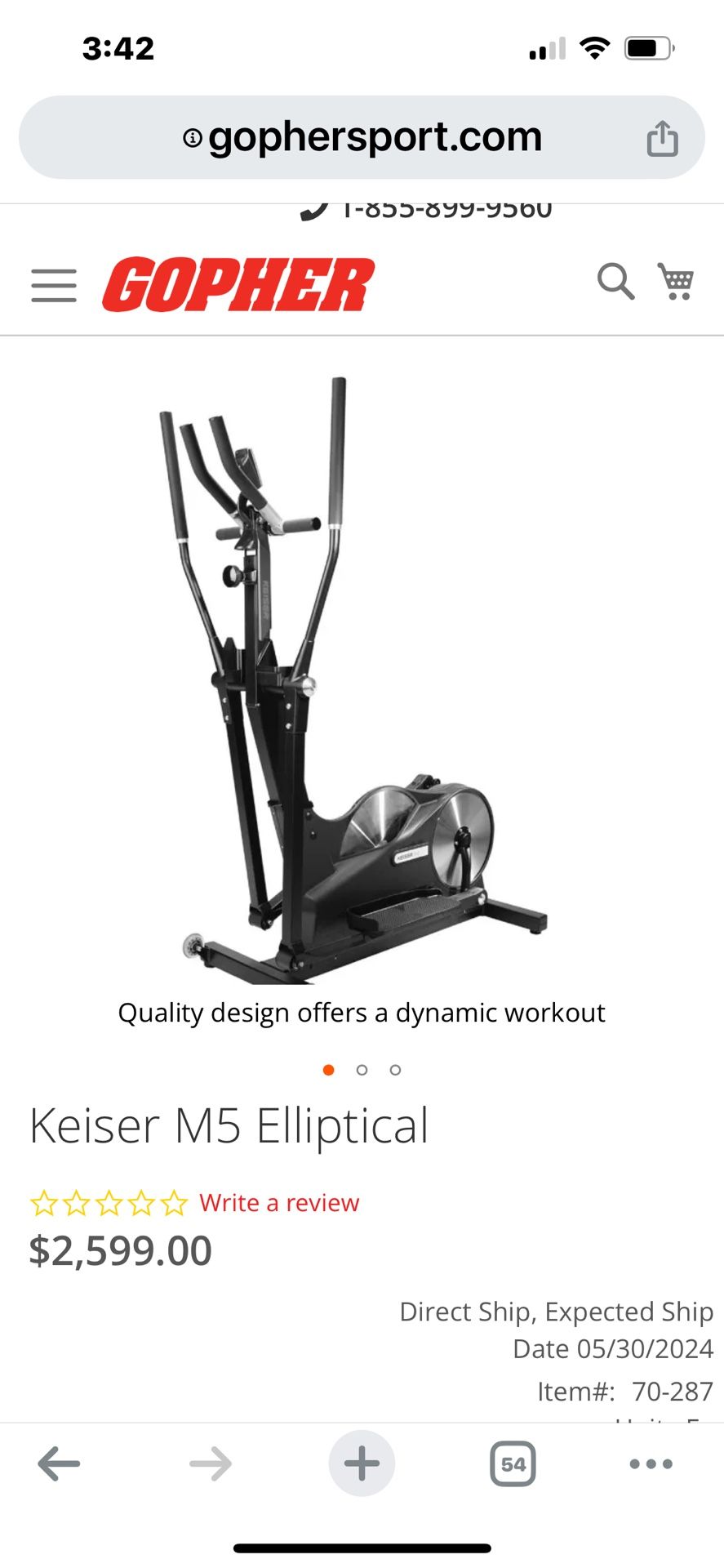 Keiser  M5 Elliptical 