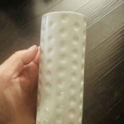 Skinny white vase