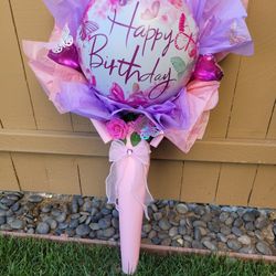 Happy Birthday Balloon Bouquet Available 🎈 💜💐🎀