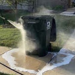 Trash Can Pressure Wash 