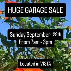 HUGE Garage Sale 9/28