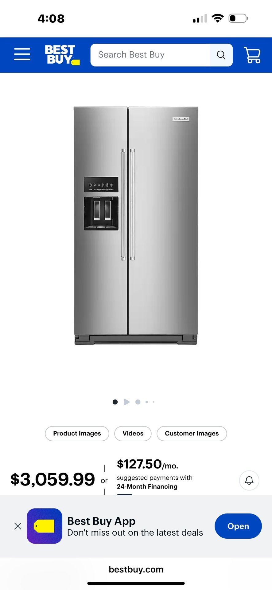 Kitchen Aid Refrigerator