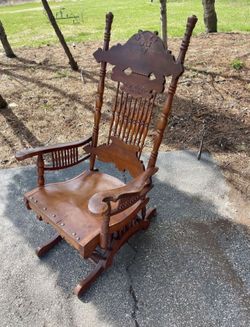 Antique Platform Glider Chair