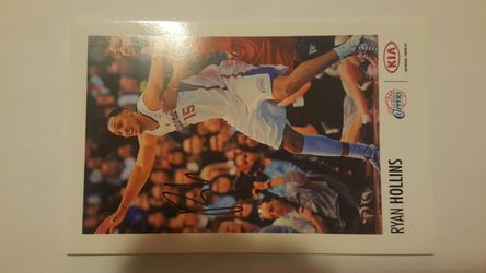 Signed clippers ryan hollins