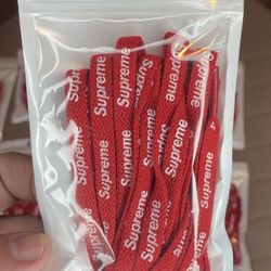 Red Supreme Shoelaces 