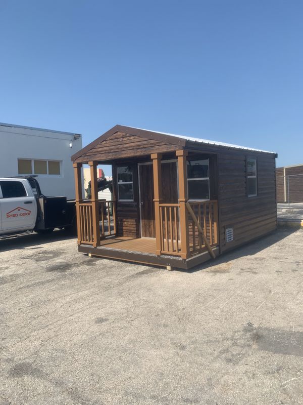 10x16 shed porch model cedar/ color for Sale in Homestead 