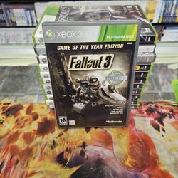 Fallout 3 -- Game of the Year Edition (Microsoft Xbox 360, 2009) Complete