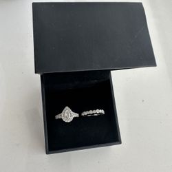 Wedding Ring Engagement Set