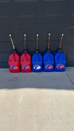 VP Racing has jugs (5.5 gallons)