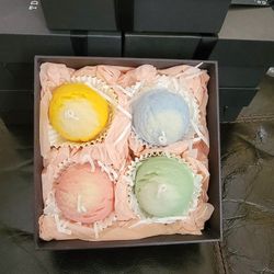 Ice Cream Scoop Scented Candles By TD Iris & Co. 4 Scented Candles
