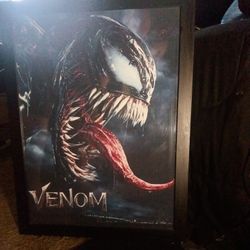 Venom Canvas Poster  W/Frame20Wx26L