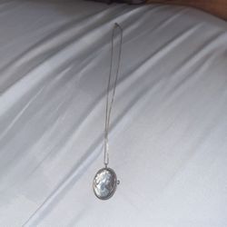 Vintage Old Necklace, Sterling Silver
