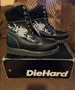 Men's DieHard Limited Edition Black Boots Size 7.5
