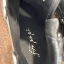 Free People Black Moto Boots