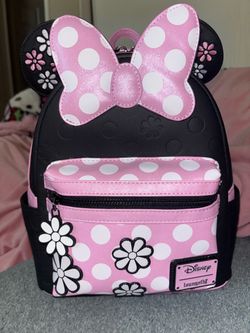 Loungefly Disney Minnie Mouse Floral Rock The Dots Mini Backpack