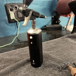 Barber Airbrush Gun With Paint And Cleaner