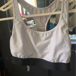 White Sports Bra