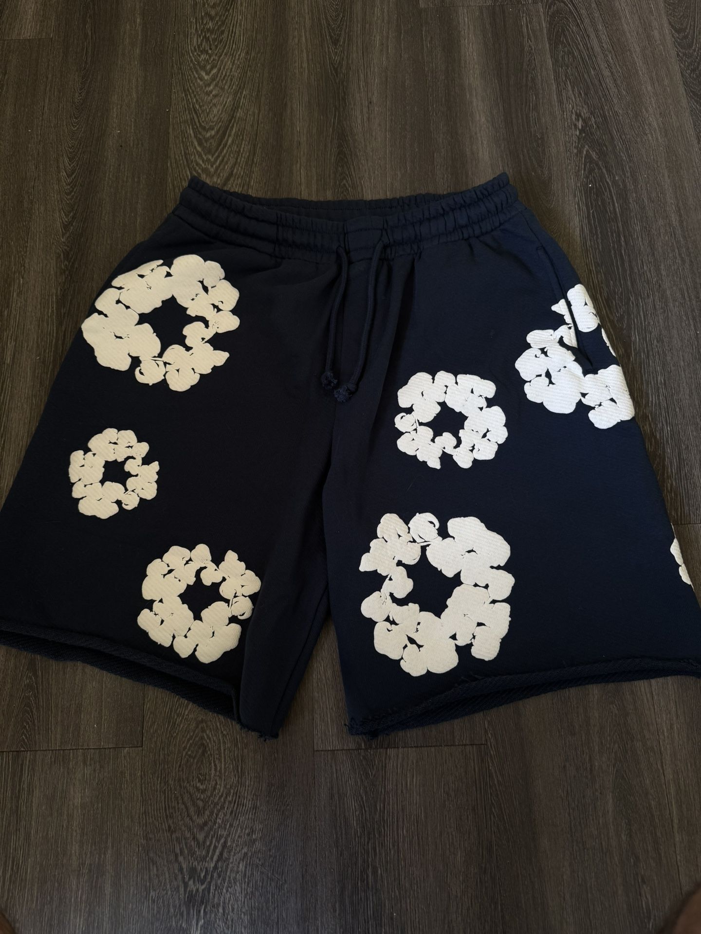 Denim tear shorts