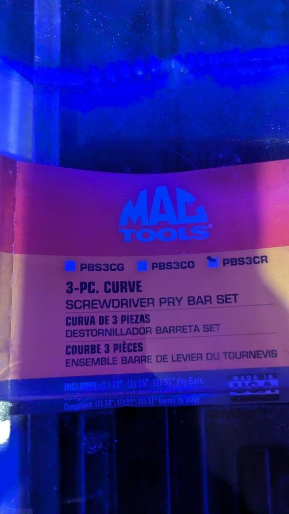Mac tools 3-Piece pry bar set