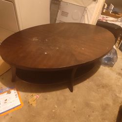 2 Tier Oval Table 