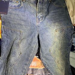 Louis Vuitton Denim Jacket And Pants 