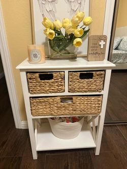 White Storage Drawers/ Baskets