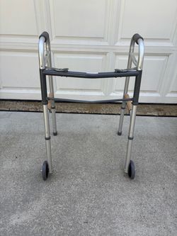 Folding Walker with Front Wheels