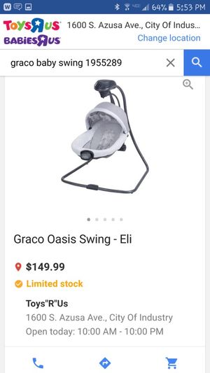 Graco Oasis Swing Eli Baby Swing Elephant Themed For Sale In West Covina Ca Offerup
