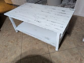 Brand New! Rustic 🤍Solid Wood Coffee Table