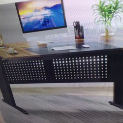 INDUSTRIAL  DESK, 63” EXECUTIVE  DESK….NEVER USED ..ASSEMBLED… 