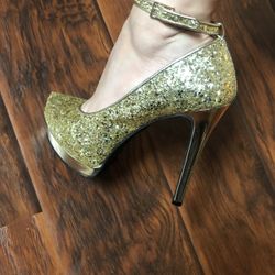 Gold High Heel
