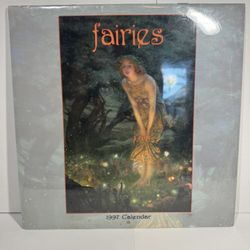 Fairies 1997 Wall Calendar – Pomegranate, Vintage Sealed New Old Stock