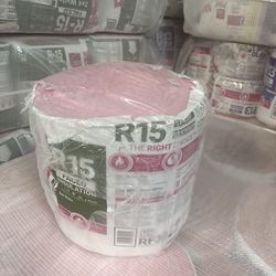 Insulation R 15 FACED 3.5 Thickness 15”Wide 24”Long 30 SqFt Coverage 2x4 Walls