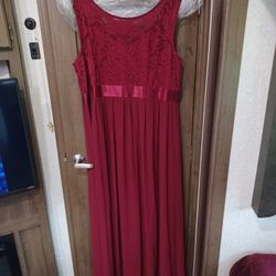 Burgundy Gown 