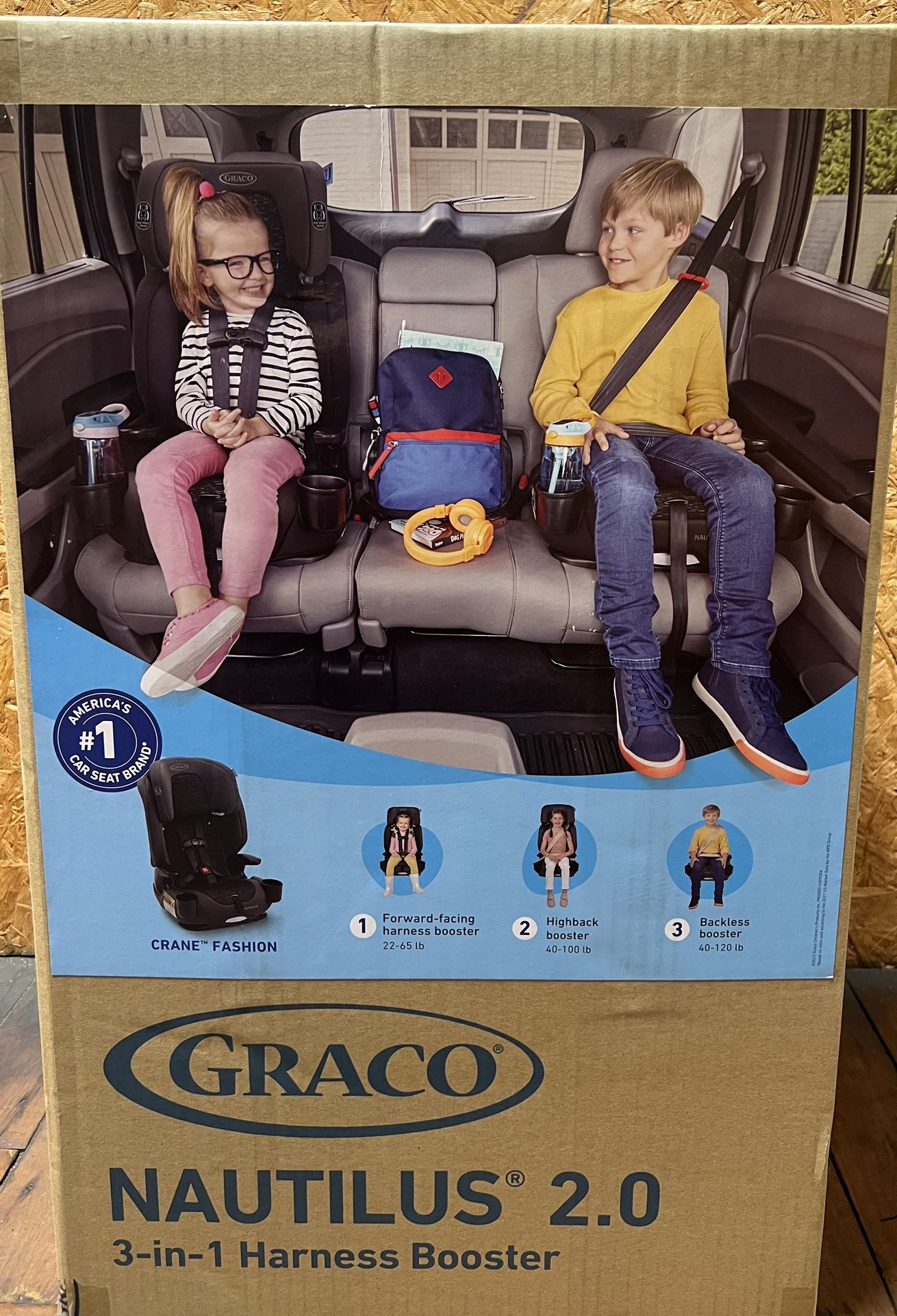 Graco Nautilus 2.0 3-in-1 Harness Booster Car Seat *New And Firm On Price*