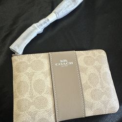 Cute Nude Coach Wristlet 