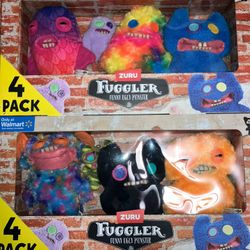 Fuggler Chaos Crew Multipack Walmart Exclusive ZURU FUGGLER 4 PACK Plush Toy- two boxes