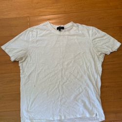 West Zero One Lightweight White Slub T-Shirt – XL