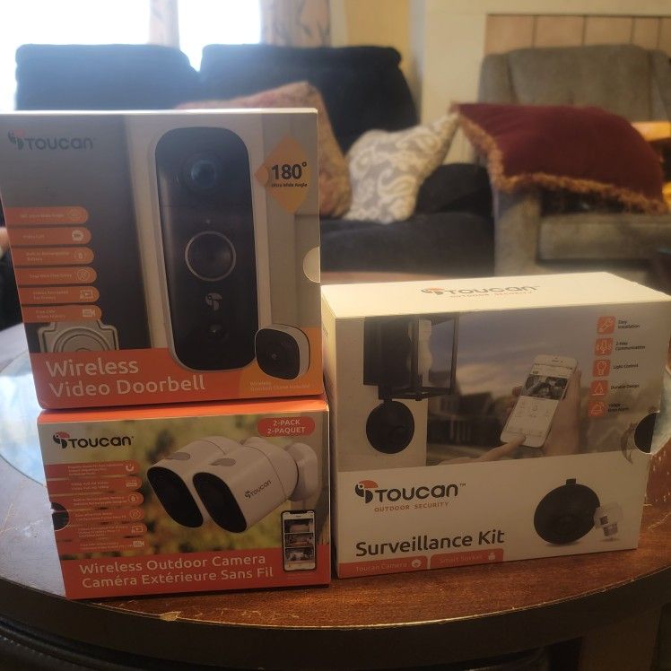 Toucan Surveillance Kit Wireless Video Doorbell Plus Wireless