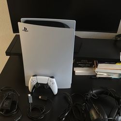 New PlayStation 5 With Tv Monitor And Gaming Headphones 