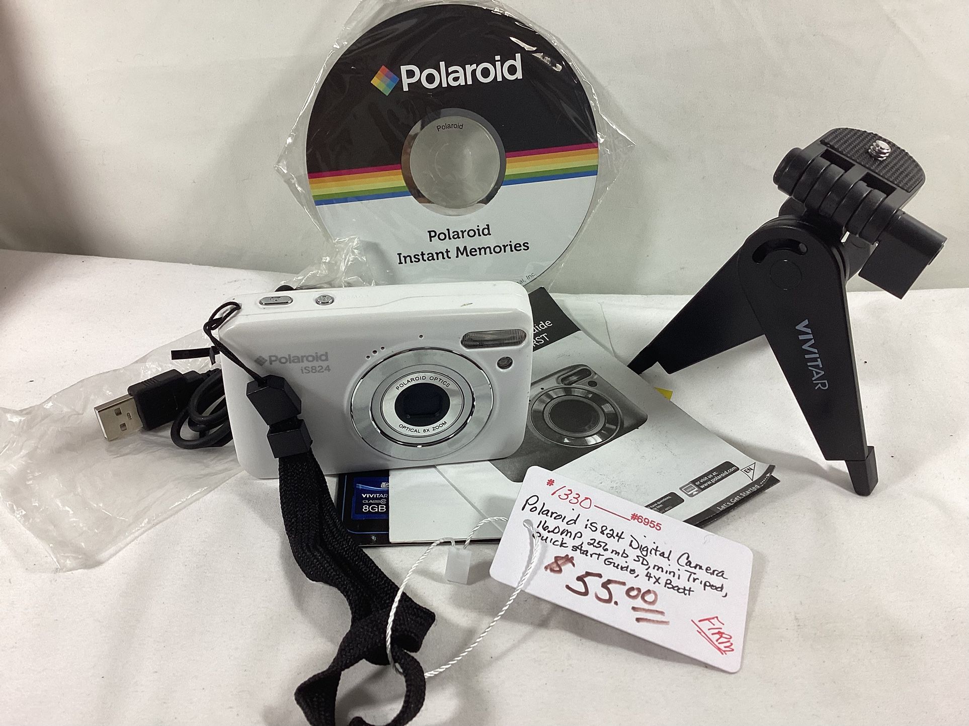 Polaroid iS824 16.0MP Digital Camera ‘White’