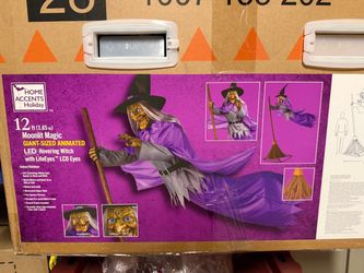 Home Depot Hovering Witch Animatronic