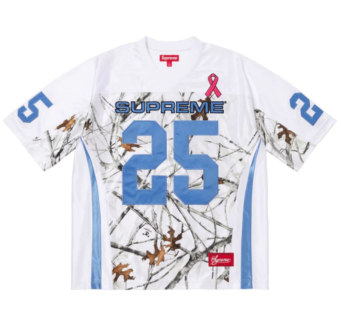 Supreme Breast Cancer Awareness Football Jersey White 
