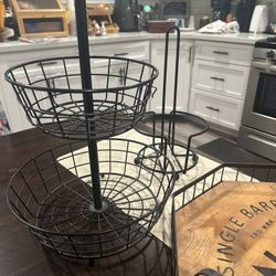 Fruit Rack, Towel Holder Serving Tray