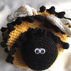 Crocheted Toddler Bee Hat