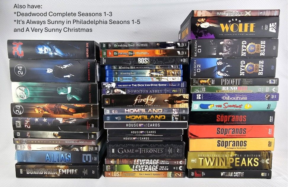 TV Series Shows DVDs and Blu-Ray