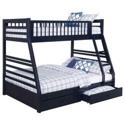 🛋️🛏️BUNK BED TWIN ON FULL 🔥‼️FEATURING TWO DRAWERS
