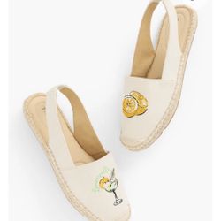 Talbots Izzy Espadrille Slingback Flats