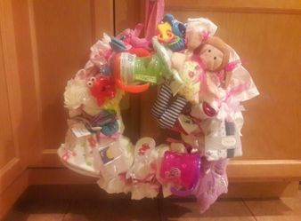 Baby shower wreath / baby shower gift