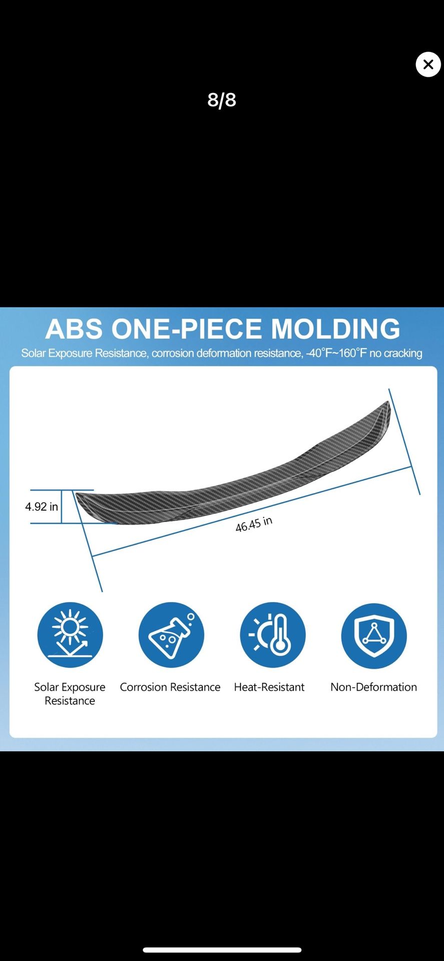 New Xipoo Wing/spoiler For 2020-25 Toyota Corolla 